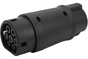 AQXREIGHT Adapter ładowarki Samochodu Elektrycznego, Typ 1 do Typu 2 Adapter ładowania Pojazdu Elektrycznego Złącze EV 16 do 32 A 220 do 250 V dla Pojazdów o Standardzie USA i UE