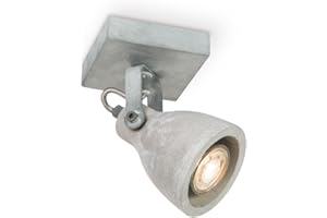 HOME SWEET HOME COLLECTION Home Sweet Home Industriel Applique murale Vedi | 9.5/9.5/17.5cm | Béton | applique murale | béton et en métal | Dimmable | ampoules LED incluses | GU10 | 5W | 390lm | lumière blanc chaud