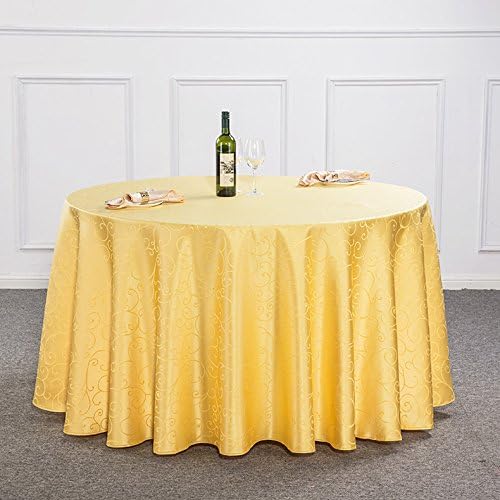 Taboeoe Luxury Hotels, Tablecloths, Restaurants, Household Round Tables, Restaurants, Rectangular, Colored, Pure Color,Lemon Yellow,Round 3.6 Meters