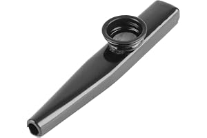 Metalowy Kazoo, Lekki Przenośny Gitarowy Partner Kazoo Flet Instrument Muzyczny (Czarny)