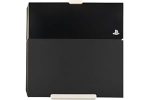 FOSSI3D Supporto da parete per console Sony Ps4 Supporto per Playstation 4, incluso materiale di montaggio in 7 colori diversi (Bianco)