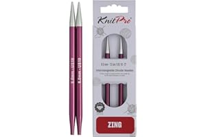 KnitPro Zing: Ferri da Maglia: circolari: intercambiabili: Normali: 6,00 mm, Alluminio, Multicolore