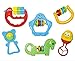 Fun and Simple 6 Baby rattle set - Assorted colours