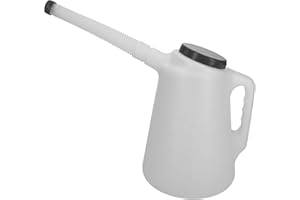 AB Tools-Toolzone - Jarra medidora de plástico (3 L, Boquilla Flexible y Agua de Gasolina diésel)
