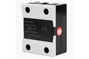WALFRONT 40A DC 0~10V - AC 0~250V Relé de Estado Sólido BERM BRM-40VD Relé Ignífugo