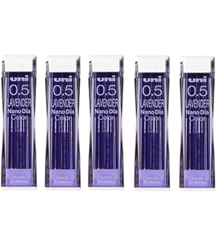 Mina Uni per portamine, diametro nano, 0,5 mm B, confezione da 2