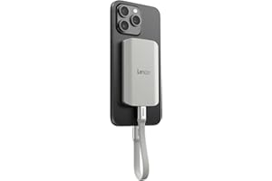 ‎LEXAR Lexar ES5 Tragbare SSD 1TB, USB 3.2 Gen2x2 mit bis zu 2.000 MB/s Lesen und Schreiben, IP65-Schutz, Magsafe Phone SSD Unterstützt Apple ProRes 4K (iPhone 15/16), Galaxy S25 8K, Flüssige Silikonhülle