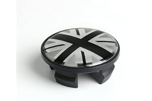 BJJS 4x52mm Neumático Rueda Buje Centro Pegatina Calcomanía Cubierta de ajuste Carcasa Compatible para todos los Mini MK12 (02, Tapa de la cubierta del cubo)