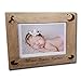 Produktbild Bilderrahmen mit personalisierter Gravur – Geburt , Geburtstag , Taufe , Jubiläum etc. - Rahmen aus Holz – Originelle Geschenke – Fotorahmen als dekoratives Weihnachtsgeschenk - 21,5 x 26,5 cm
