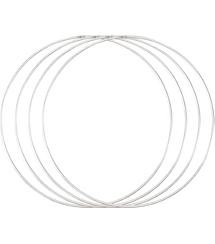 Predolo Lot De 2 Cerceaux Floraux Bambou Ronds 40 Cm Et 36 Cm - Attrape-Rêves Et Décoration DIY