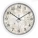 Produktbild LLSJZ Watch Clock Art Creative Wall Clock Wohnzimmer Schlafzimmer Clock Dekoration Mauer Uhren Stille Kunst Uhren Uhren,Weiße Grenze 12 Zoll