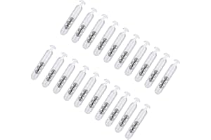 MILEPETUS Angelrasseln, Wurmköder, Kunststoff-Rasseln, Schütteln, Metallkugel-Rasseln, Einsatzrohr, Anziehung, Fliegenbinden, 20 Stück