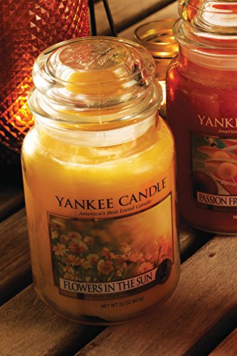 Yankee Candle 1351652E Flowers in the Sun Duftkerze, Glas, gelb, 17,5 x 9,5 x 17,5 cm - 4