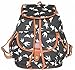 Produktbild Frauen Schwalbe Schwalbe Print Casual Canvas Umhängetasche Rucksack , schwarz