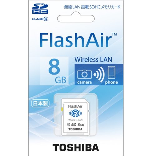 Preisvergleich Produktbild Toshiba FlashAir SDHC Karte 8 GB sd-wl008g