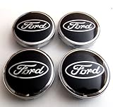 Ford 4 x Radkappen 60 mm Auto Emblem Abzeichen Aufkleber Rad Center Cover schwarz