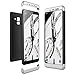 Produktbild Samsung Galaxy A8 Plus 2018 Hülle, CE-Link Hardcase 3 in 1 Handyhülle Ultra Dünn Hartschale 360 Grad Full Body Schutz 3 Teilig Styliche Handytasche Backcover Schutzhülle Anti-Kratzer Elegant Stoßfest Hart PC Skin Rückdeckel Bumper - Silber + Schwarz