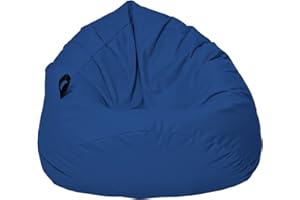MB MILLINDABAG MILLINDABAG Kastanie Tropfenform Sitzsack für Kinder Jugendliche und Erwachsene Beanbag Kissen Indoor & Outdoor Gaminggeignet bereits gefüllt Sitzkissen Bodenkissen (Marineblau, XXL-Durchmesser 88 cm)