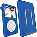 Price comparison product image iGadgitz Sports Armband with Silicone Skin Case Cover, Screen Protector for Apple iPod Classic 80GB, 120GB + 160GB launched Sept 09 - Blue