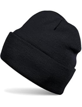 styleBREAKER klassische Beanie Strickmütze für Kinder, Feinstrick Mütze doppelt gestrickt, Kindermütze 04024030