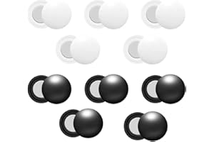 YCSONLY 10 Pairs Magnetic Running Race Bib Clips - Strong Magnet Bib Holders, Black & White Number Clip for Marathon, Running, Triathlon, Cycling - No Pins, Damage-Free Clothing Accessory