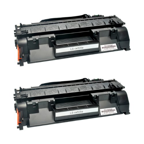 Logic-Seek Toner kompatibel für HP CE505A, 2-er Pack, schwarz