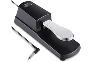 Donner Pedale Sustain Universale per Pianoforte Tastiere, Pianoforte Digitale Tastiera MIDI Sintetizzatore di Organi Elettronici (DSP-001)