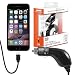 Produktbild Orzly® CHARGE 'N' GO (V2) - iPhone Auto-Ladegerät - Tragbare In-Car-Ladekabel mit Flexi-Lead und Auto-Zigarettenanzünder (Geeignet für den Einsatz mit: iPhone 5, iPhone 5S, iPhone 5C, iPhone 6, iPhone 6 Plus)