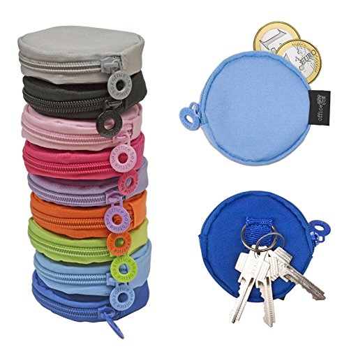 Colorline 58511 - Portatodo Pocket  Estuche Multiuso para Viaje  Monedas  Llaves y Peque  os Objetos  Color Azul Claro  Medidas 20 mm x 75 mm   