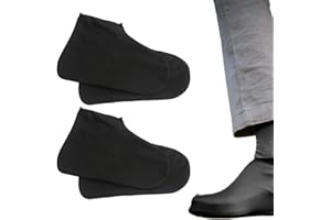 HABNI 2 Pares Cubre Zapatos Impermeable, Goma Cubrezapatos Impermeable, Reutilizable Protector Calzado lluvia, Waterproof Shoes Cover para Lluvia, Día de Nieve,Dos tamaños:L, M