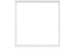 ‎XTEND ECOLIGHT Xtend Aufbaurahmen Alu weiß LED Panel 62x62 Aufputzrahmen LED Panel Montagerahmen einfacher Zusammenbau Zusammensteckbar Deckenaufbaurahmen Deckenmontage