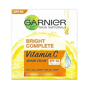 Garnier Bright Complete VITAMIN C SPF40/PA+++ Serum Cream, 45g