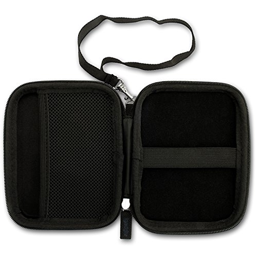 igadgitz Schwarz EVA Hart Tasche Schutzhülle für Western Digital My Passport Ultra, Ultra Metal, Air, Mac, X & WD Elements 500GB 1TB 2TB 3TB Tragbare Externe Festplatte Etui Case Cover - 2