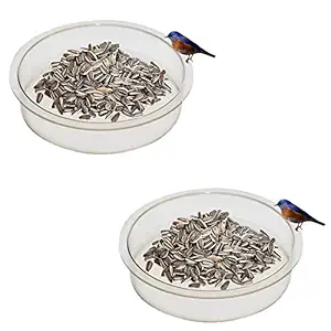 Ascent homes Polycarbonate Tube Bird Feeder, Any pet Bowl-Set of 2