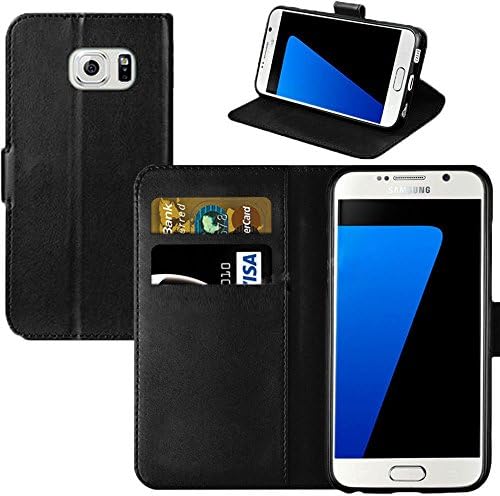 Note 4 Black - Samsung Galaxy Note 4 Flip Case Cover Wallet, Phone Cases with card slot Full Body PU Leather Slim Thin Protection by Peach®