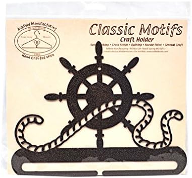 Classic Motifs Ships Wheel 8 Inch Copper Split Bottom Craft Holder