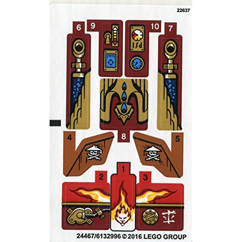 Preisvergleich Produktbild LEGO Aufkleber für Set 70600 - Internationale Ausführung