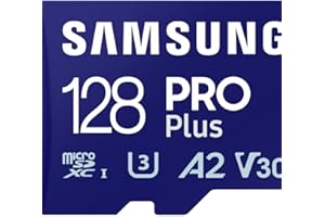 Samsung Memorie MB-MD128SA PRO Plus Scheda MicroSD da 128GB, UHS-I U3, Fino a 180 MB/s