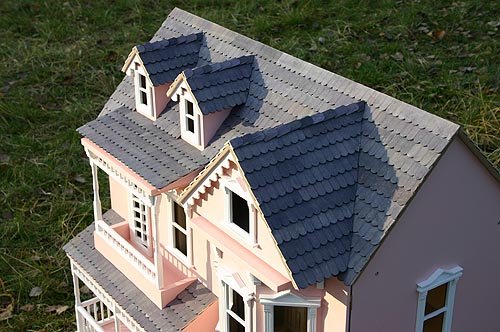 Large Victorian Doll House - City Villa - Made of wood