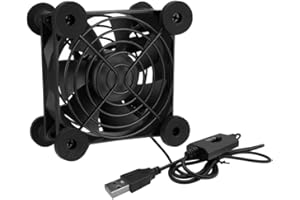 iYueMps USB 80mm Mini Fan - 3 Speed PC/Laptop/PS4 and More