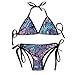 Produktbild Women Sexy Bathing Suit Adjustable Hummingbird Art Style Sexy Bikini Set 2 Piece