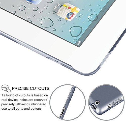 Fintie iPad 2 / 3 / 4 Hülle Case – Ultra Slim Superleicht Schutzhülle mit Lichtdurchlässig Rückseite Abdeckung Smart Cover Tasche mit Auto Schlaf / Wach und Standfunktion für Apple iPad 2 / iPad 3 / iPad 4 Retina Tablet, Marineblau - 6