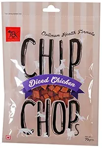Chip Chops Dog Treat Diced Chicken, 70g, Optimum Health Formula (Single Pack)