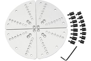Comphic 8Inch Lathe Chuck Jaw Set Lathe Chuck Jaw Set Kit for Wood Lathe Key Chuck &Scroll Chuck Flat Jaw Set with Buffer Kit for Wood Lathe Chucks