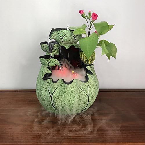 Chinese office feng shui lucky water fountain round the living room decoration decoration decoration humidification tank,Nebulization effect of joai (geomantic ball) 27.5*35cm