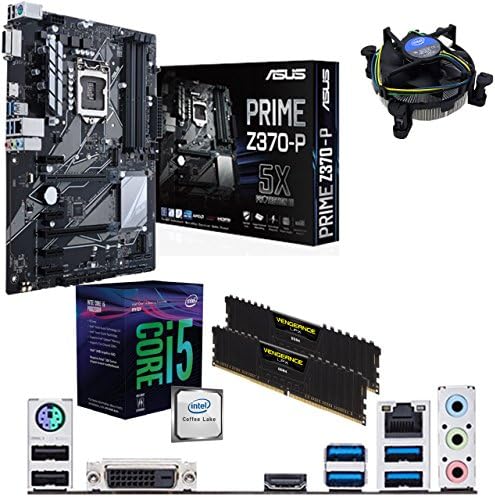 Intel Coffee Lake Core i5 8400 2.8GHz (4.0GHz Turbo) CPU, ASUS Prime Z370-P Motherboard & 16GB 3000MHz Corsair DDR4 RAM Pre-Built Bundle