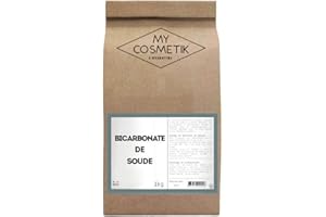 ‎MY COSMETIK MY COSMETIK - Natron – umweltfreundlich, wirtschaftlich und universell – Natriumbicarbonat (Natriumhydrogencarbonat), 100 % rein und natürlich – hergestellt in Frankreich – 1 kg Kraftpapier