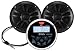 MCKGB350B. 6 : BOSS AUDIO MCKGB350B. 6 Marine Package Includes MGR350B In-Dash Gauge AM/FM Digital Media Receiver with Bluetooth, One Pair of 6. 5 inch MR6B Marine Speakers, MRANT10 Marine Antenna RS.31692.00