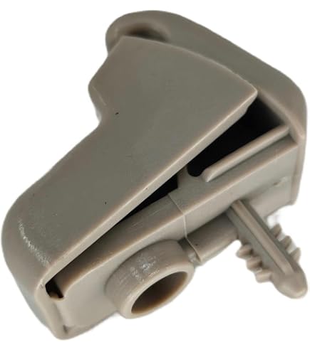PT Auto Warehouse Gancio Per Aletta Parasole 80017G - Colore Grigio, Sostituto OE 74348-02020-B0 - Adatto A Destra O Sinistra, Fissaggio Originale
