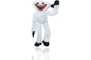 wiztex huggy wuggy poppy playtime bel giocattolo, 40 cm Peluche bianco morbido e lucido | Giocattolo di peluche Kids Friends per bambine, regalo per giocatori e fan di YouTube